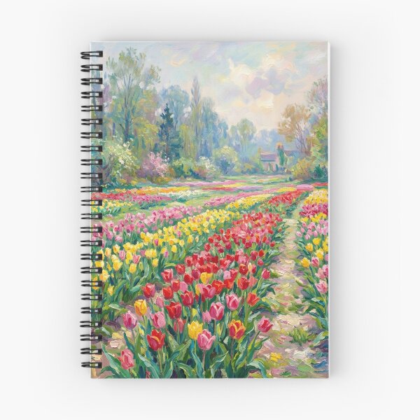 Item preview, Vibrant Tulips Flower Garden Print designed and sold by randyknudsen.