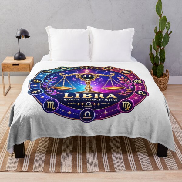 Item preview, Libra Harmony Balance Justice All Zodiac Galaxy Art designed and sold by Zodiac Celestial Art.