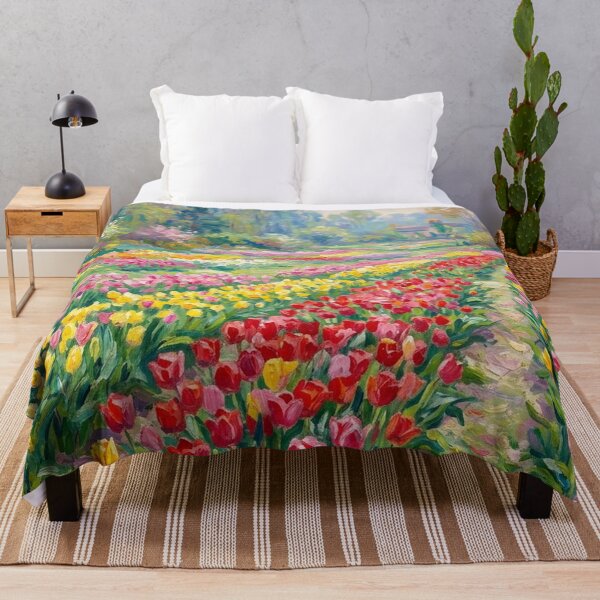 Item preview, Vibrant Tulips Flower Garden Print designed and sold by randyknudsen.