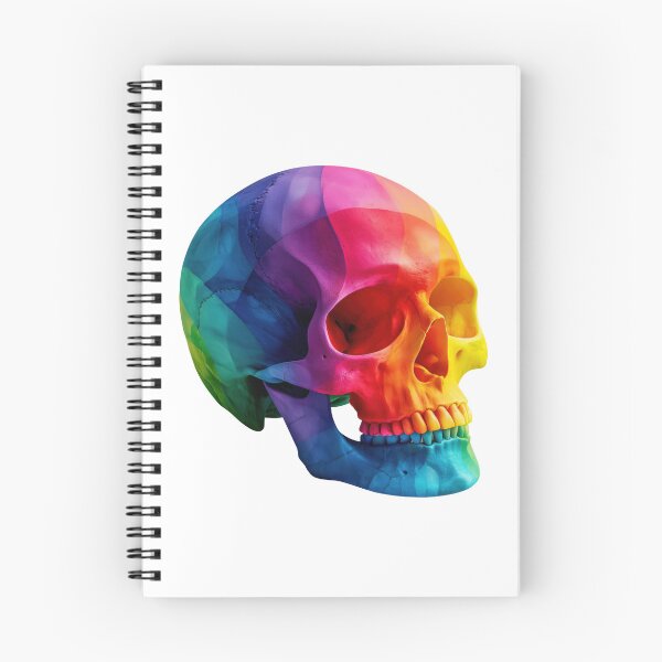 Item preview, Colorful Rainbow Skull Anatomy Art | Vibrant Medical Skeleton Illustration 2 designed and sold by WordPlayStudio.