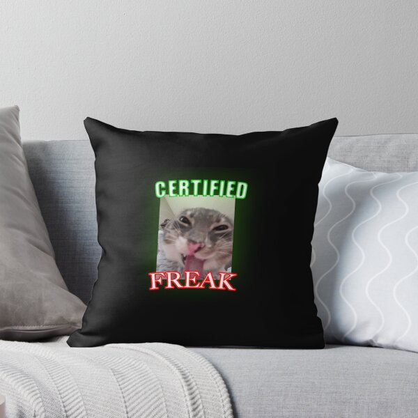 Item preview, Certified Freak Funny Cat Meme T-Shirt | Unhinged Brainrot Humor designed and sold by Freak Mode..