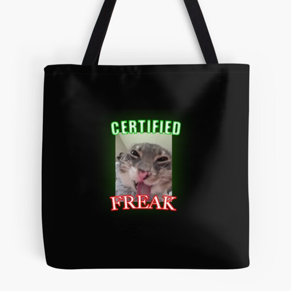Item preview, Certified Freak Funny Cat Meme T-Shirt | Unhinged Brainrot Humor designed and sold by Freak Mode..