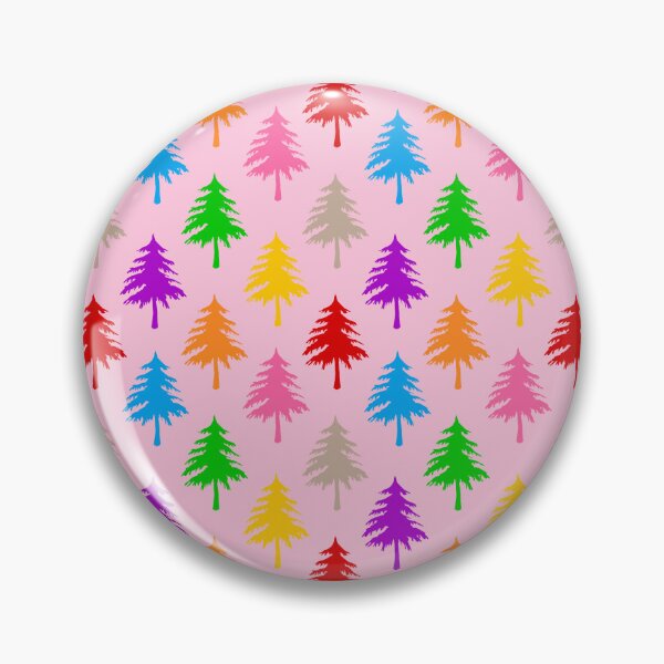 Item preview, Multicolored Pine Cone Trees - Pink  designed and sold by PatternTitan.