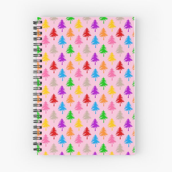 Item preview, Multicolored Pine Cone Trees - Pink  designed and sold by PatternTitan.
