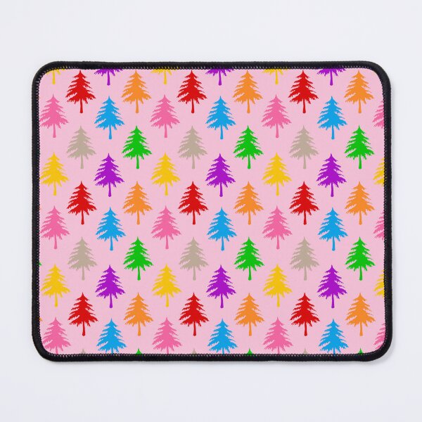 Item preview, Multicolored Pine Cone Trees - Pink  designed and sold by PatternTitan.
