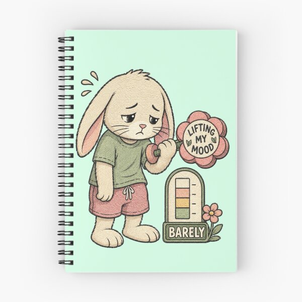 Item preview, Cute Bunny Weightlifting Workout Humor designed and sold by Gentlestate.