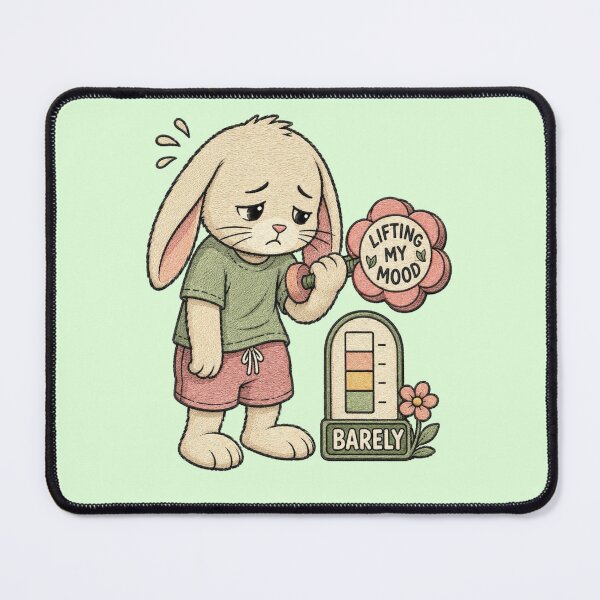 Item preview, Cute Bunny Weightlifting Workout Humor designed and sold by Gentlestate.
