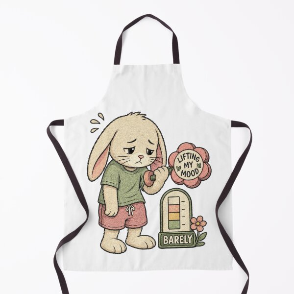 Item preview, Cute Bunny Weightlifting Workout Humor designed and sold by Gentlestate.