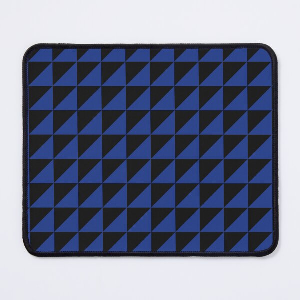 Item preview, Black And Royal Blue Triangle Mosaic Pattern designed and sold by pattern-archive.