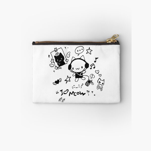 Item preview, Kawaii Y2K Cyber Grunge Headphones Cat Doodle I Love Meow designed and sold by Krasnovaovaova.