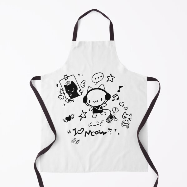 Item preview, Kawaii Y2K Cyber Grunge Headphones Cat Doodle I Love Meow designed and sold by Krasnovaovaova.