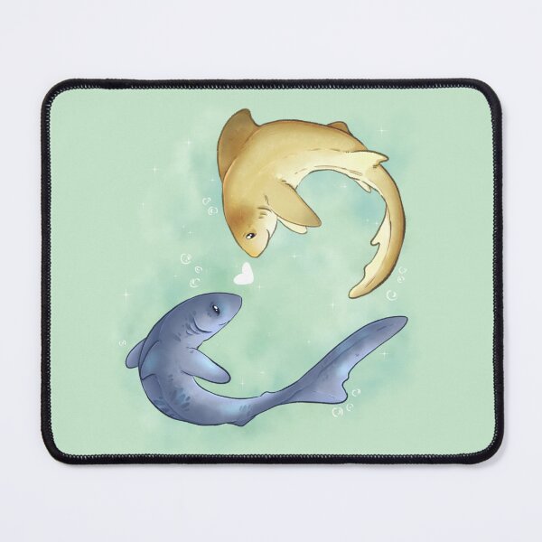 Item preview, Tigershark and Lemonshark in love designed and sold by dinosaphira99.