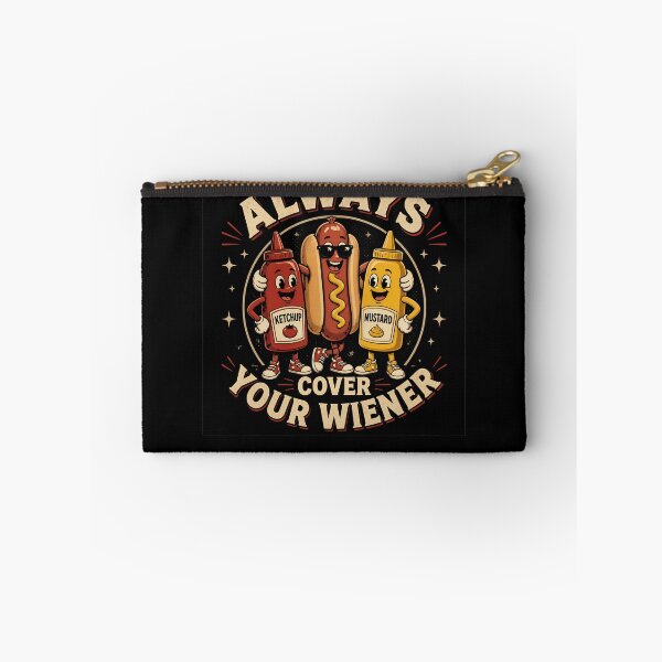 Item preview, Always Cover Your Wiener Funny Hot Dog Gear designed and sold by DynamicDesign.