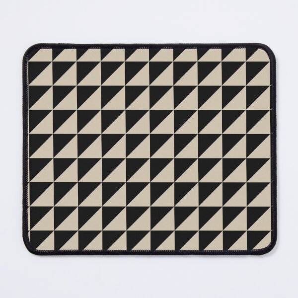 Item preview, Black And Sand Triangle Mosaic Pattern designed and sold by pattern-archive.