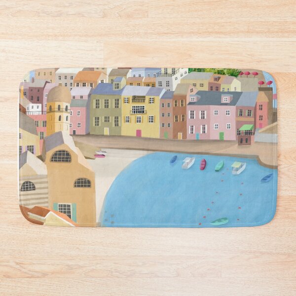 Item preview, Vernazza, Italian Coastal Village in Pastel Colors by Artist Carla Daly designed and sold by Carla Daly.
