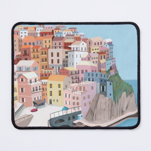 Item preview, Manarola, Italy Coastal Village Illustrated by Artist Carla Daly designed and sold by Carla Daly.