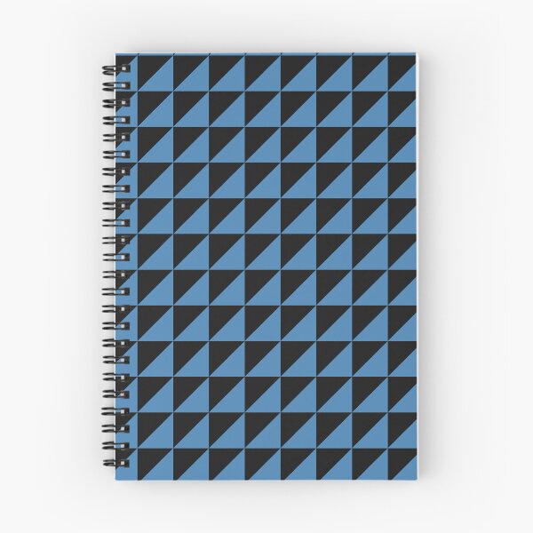 Item preview, Black And Steel Blue Triangle Mosaic Pattern designed and sold by pattern-archive.