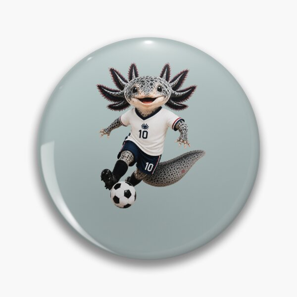 Item preview, Cute England Axolotl Soccer Mascot – Number 10 Football Fan Cartoon designed and sold by MonsoonInkX.