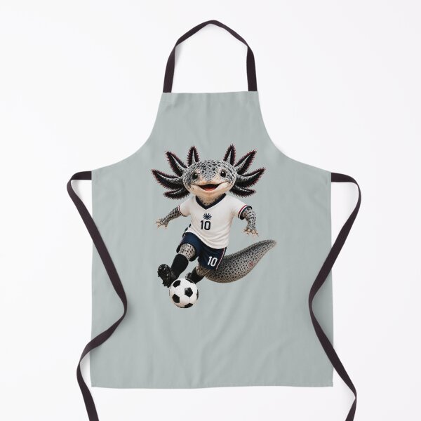 Item preview, Cute England Axolotl Soccer Mascot – Number 10 Football Fan Cartoon designed and sold by MonsoonInkX.