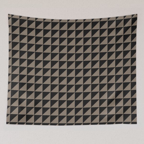 Item preview, Black And Taupe Triangle Mosaic Pattern designed and sold by pattern-archive.