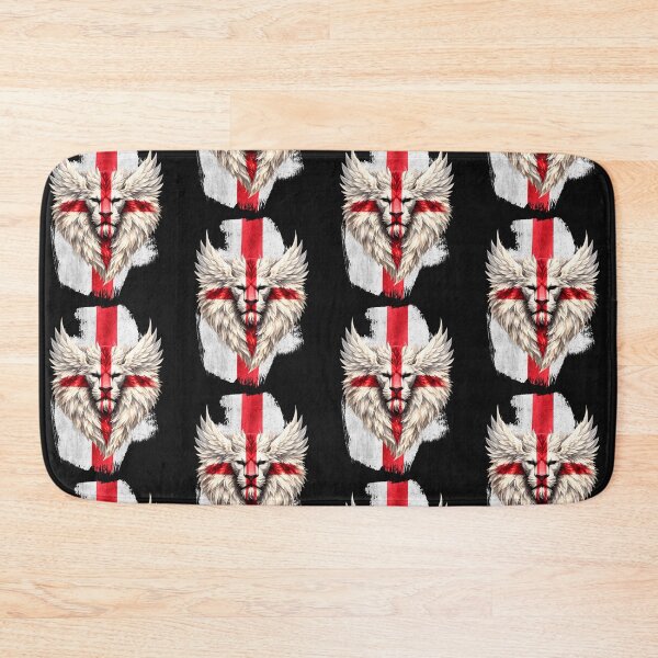 Item preview, England British St George Lion Wings Face Union Flag | English Patriotic UK Lion Artwork designed and sold by Genius Geek.