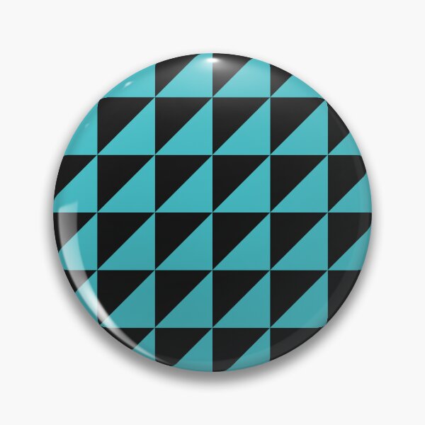 Item preview, Black And Turquoise Triangle Mosaic Pattern designed and sold by pattern-archive.