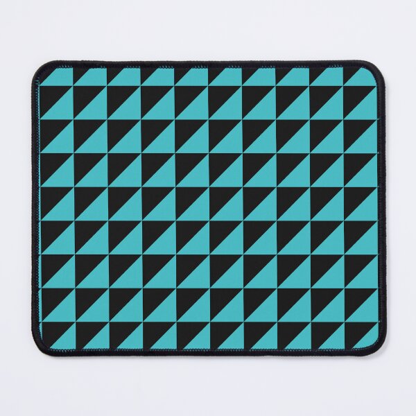 Item preview, Black And Turquoise Triangle Mosaic Pattern designed and sold by pattern-archive.