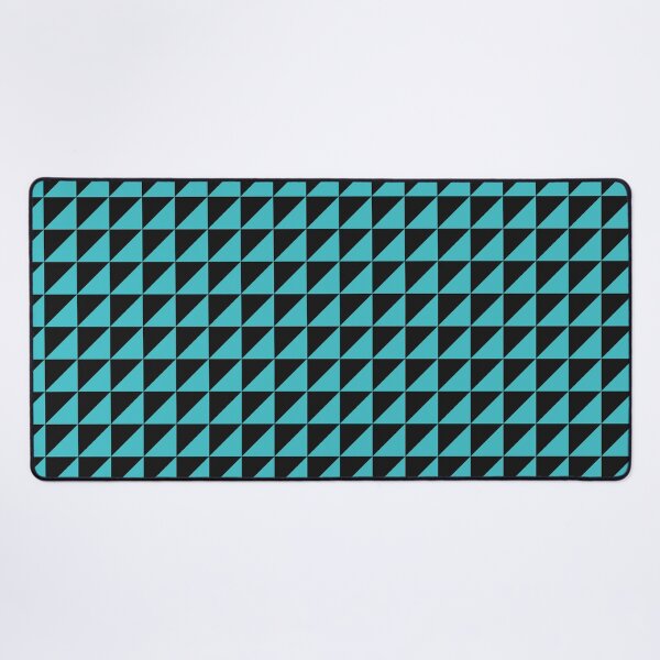 Item preview, Black And Turquoise Triangle Mosaic Pattern designed and sold by pattern-archive.