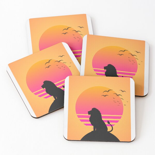 Item preview, Retro Lion Sunset Silhouette | Vintage Wildlife Design designed and sold by LeonixPrint.