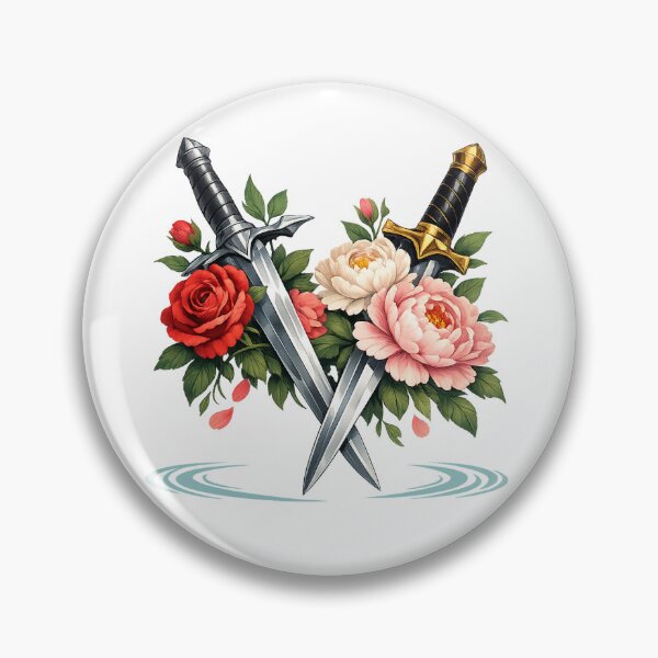 Item preview, Gothic Floral Daggers and Dark Ravens designed and sold by Trionda_Shop.