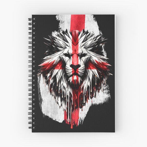 Item preview, England St Geore Lion Wax Face Union Flag | English Patriotic UK Lion Artwork designed and sold by Genius Geek.