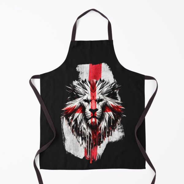 Item preview, England St Geore Lion Wax Face Union Flag | English Patriotic UK Lion Artwork designed and sold by Genius Geek.