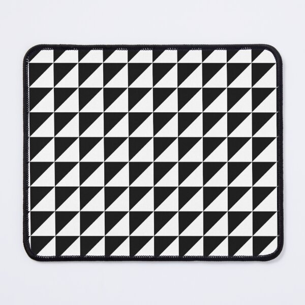 Item preview, Black And White Triangle Mosaic Pattern designed and sold by pattern-archive.