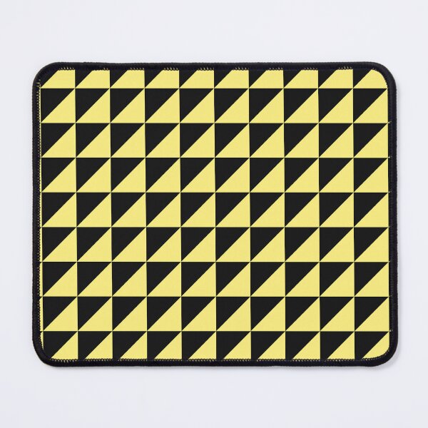 Item preview, Black And Yellow Triangle Mosaic Pattern designed and sold by pattern-archive.