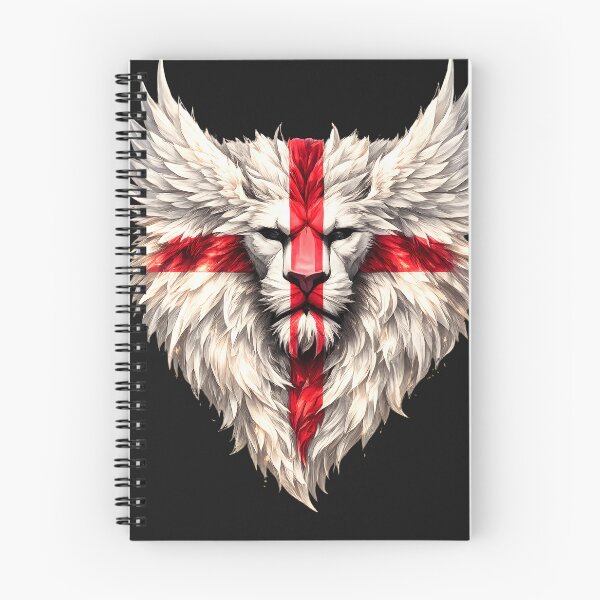 Item preview, England St George Lion Wings Face Union Flag | English Patriotic UK Lion Artwork designed and sold by Genius Geek.