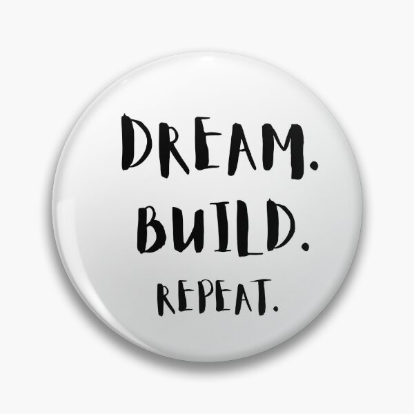 Item preview, Dream. Build. Repeat. – Minimalist Writing BLACK designed and sold by LeonixPrint.