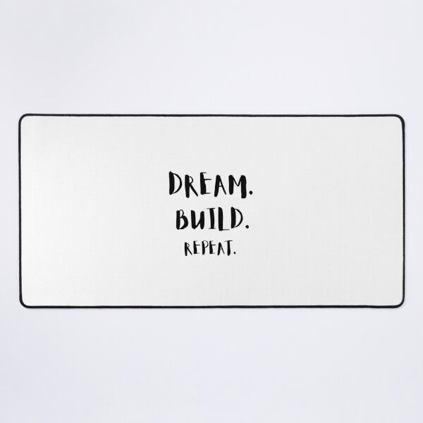 Item preview, Dream. Build. Repeat. – Minimalist Writing BLACK designed and sold by LeonixPrint.