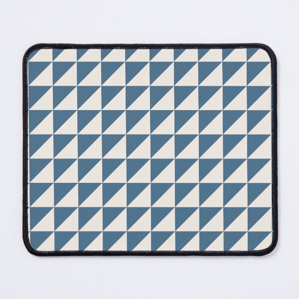 Item preview, Blue And Cream Triangle Mosaic Pattern designed and sold by pattern-archive.