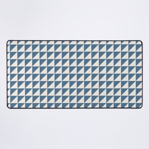 Item preview, Blue And Cream Triangle Mosaic Pattern designed and sold by pattern-archive.