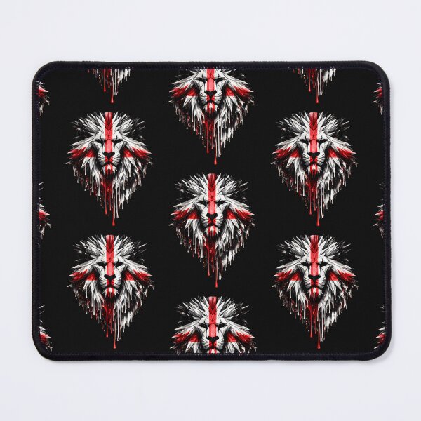 Item preview, England British Lion wax Face Union Flag | English Patriotic UK Lion Artwork designed and sold by Genius Geek.