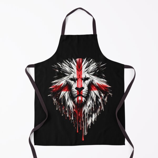 Item preview, England British Lion wax Face Union Flag | English Patriotic UK Lion Artwork designed and sold by Genius Geek.