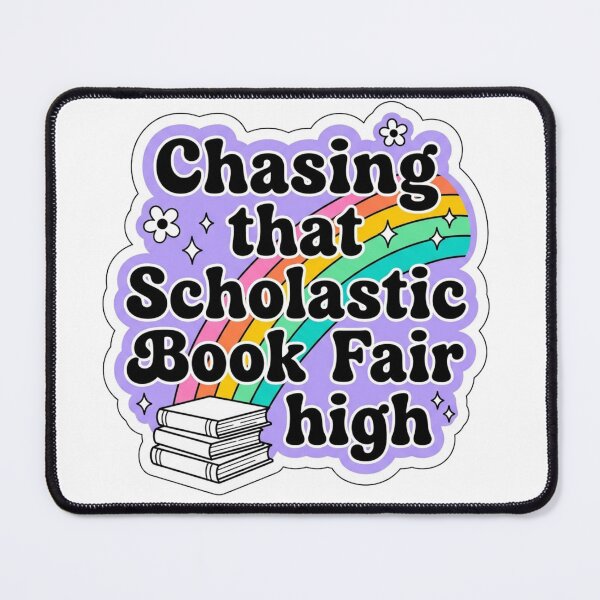 Item preview, Chasing That Scholastic Book Fair High - Retro Rainbow Bookworm Meme designed and sold by raedattia.