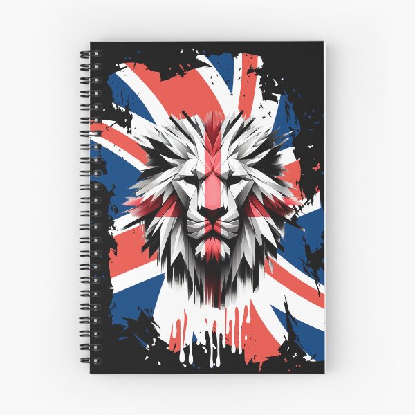 Item preview, England British Lion Face Union Flag | English Patriotic UK Lion Artwork designed and sold by Genius Geek.
