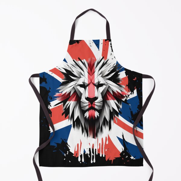 Item preview, England British Lion Face Union Flag | English Patriotic UK Lion Artwork designed and sold by Genius Geek.