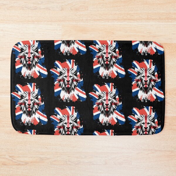 Item preview, England British Lion Face Union Flag | English Patriotic UK Lion Artwork designed and sold by Genius Geek.