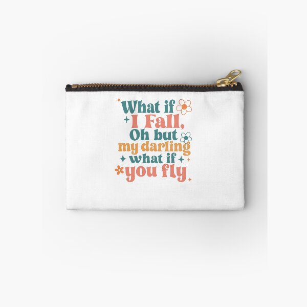 Item preview, What If I Fall, Oh But My Darling What If You Fly Motivational Quote Inspiration Empowerment Dream designed and sold by JonesFlora2025.