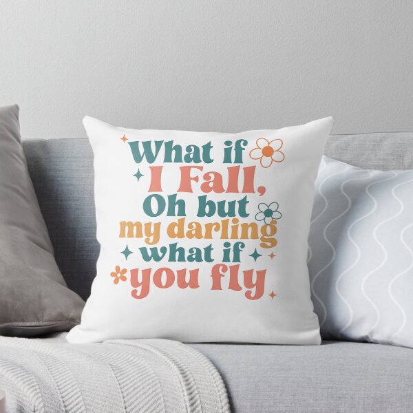 Item preview, What If I Fall, Oh But My Darling What If You Fly Motivational Quote Inspiration Empowerment Dream designed and sold by JonesFlora2025.