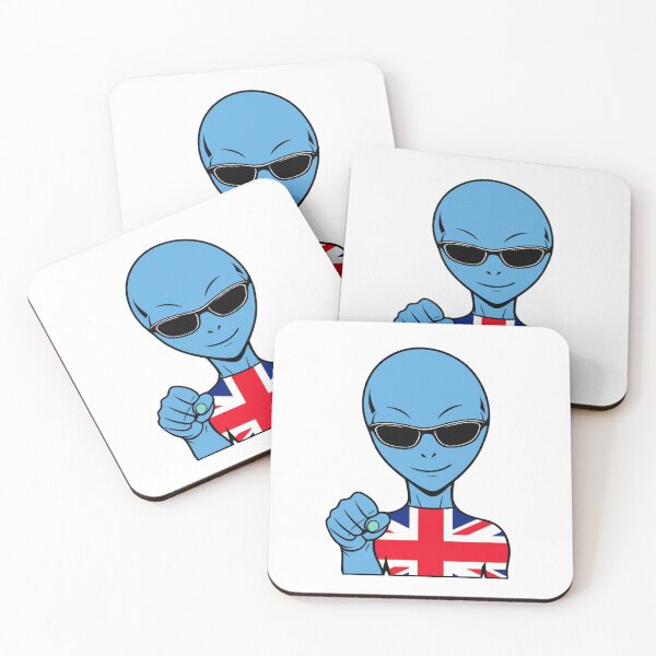 Item preview, Zorgo England | Sunglasses Alien | British Flag Shirt | Cute Alien Gift | UK Merchandise designed and sold by The-Visitors.
