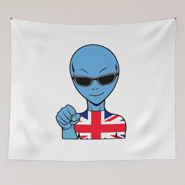 Item preview, Zorgo England | Sunglasses Alien | British Flag Shirt | Cute Alien Gift | UK Merchandise designed and sold by The-Visitors.