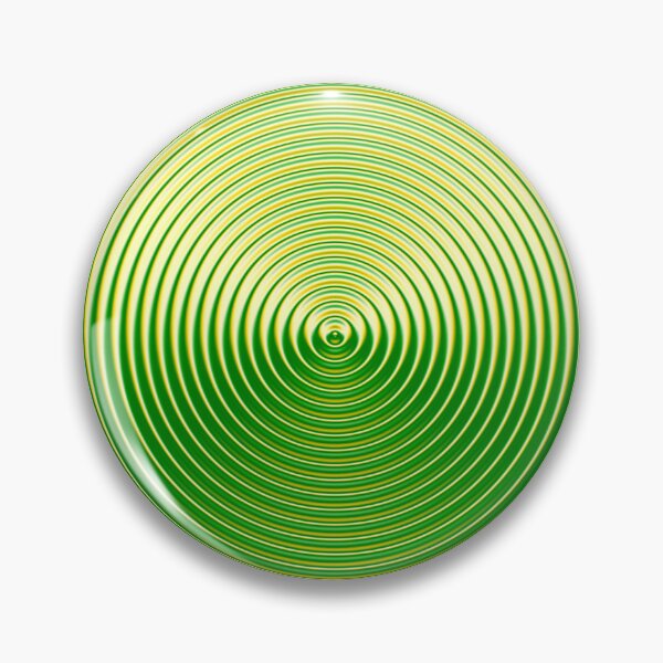 Item preview, Abstract Pattern "Green - Gold Circle" designed and sold by Gluecknika.